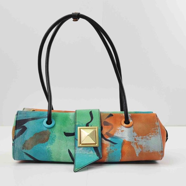 Custom genuine Leather Purse Hand painted