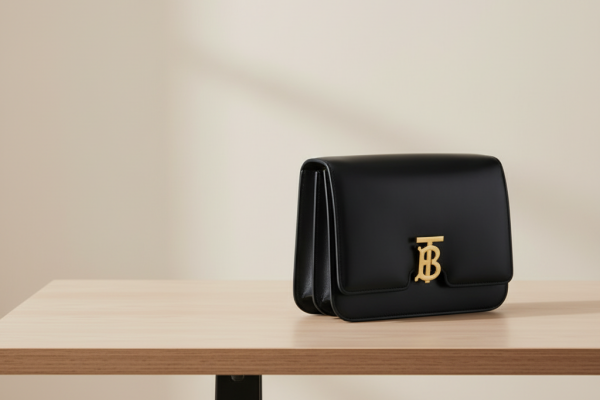 Side-by-side comparison of a real vs. fake luxury bag clasp